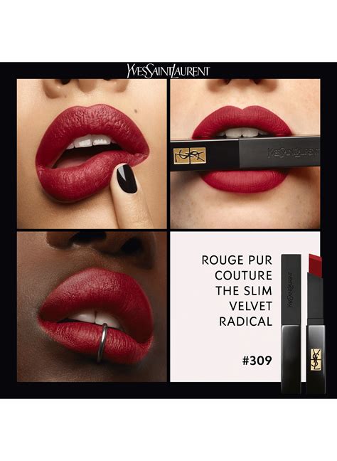 yves saint laurent rouge pur couture the slim velvet radical|ysl pur couture lipstick.